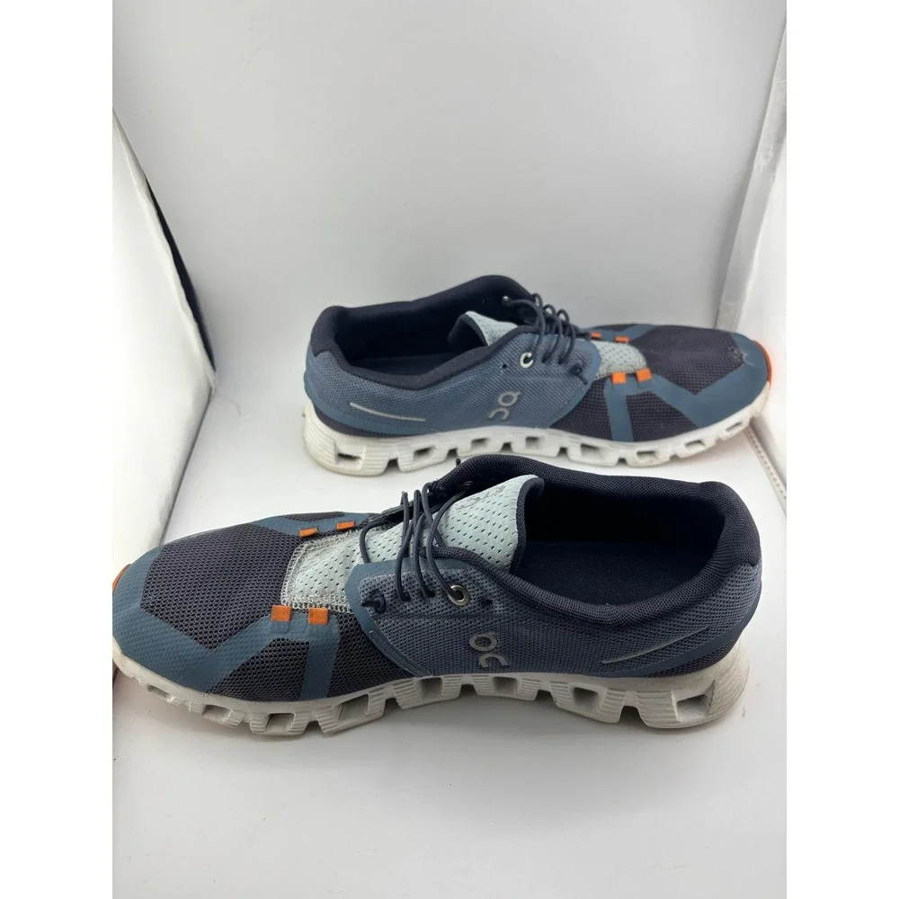 On Cloud Mens Running Shoes Navy Denim Orange 69.98554 Size 11